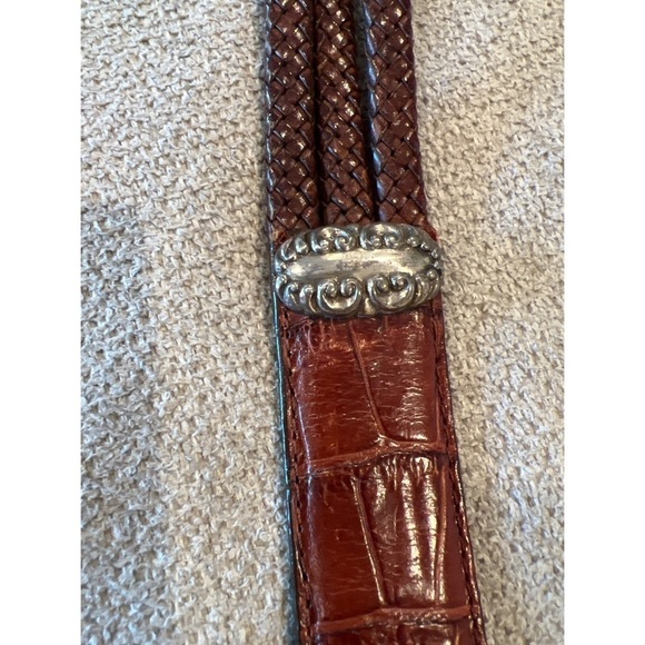 Brighton BROWN BRAIDED LEATHER BELT